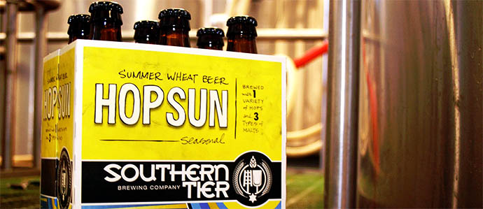 Southern Tier Hop Sun   Lakewood, NY Unlike many wheat beers