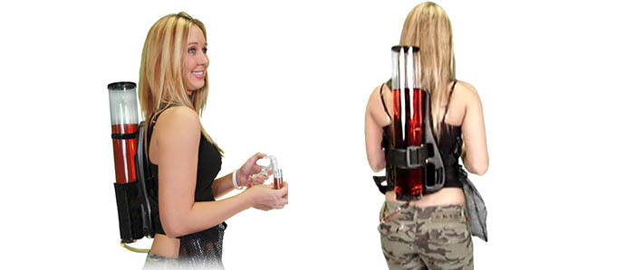 4. Beer Dispensing Backpack Like   the idea of a portable di