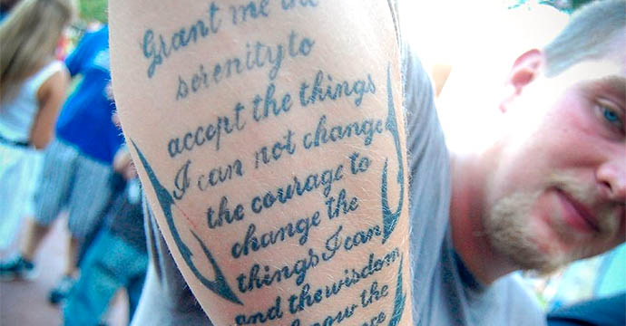 Serenity Prayer         We found a young man who was quick t