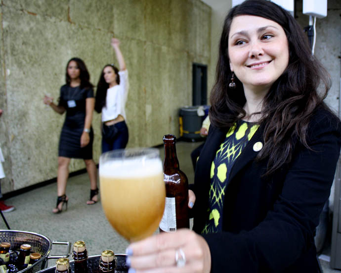 Suzanne Woods was on hand pouring Allagash.