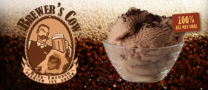 Brewer's Cow Beer-Infused Ice Cream Available Online 
