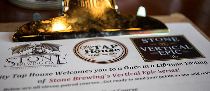 Stone Vertical Epic at City Tap House: A Belgian Beer Journey With a Charitable Finish [PHOTOS]