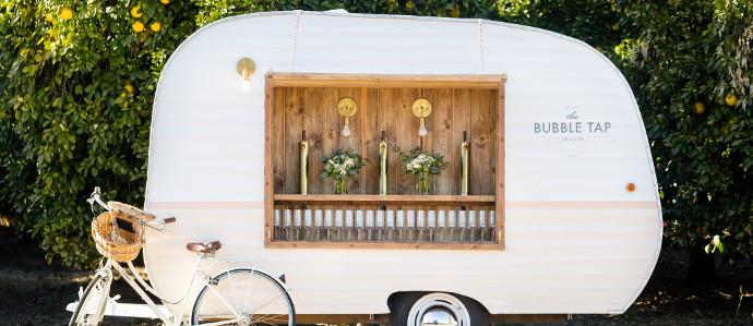 You Can Rent a 'Bubble Tap Trailer' To Serve Up Prosecco On the Go