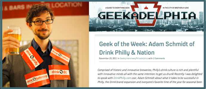 Geek of the Week: Adam Schmidt of Drink Philly | Nation
